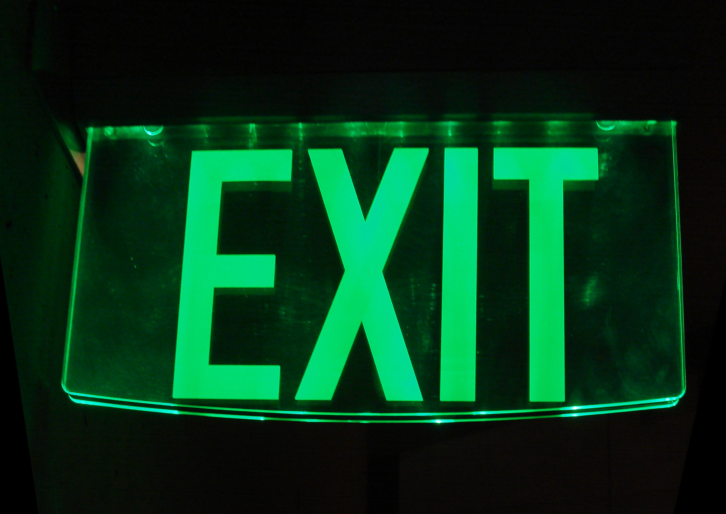 Glass_exit_sign Emergency Lighting